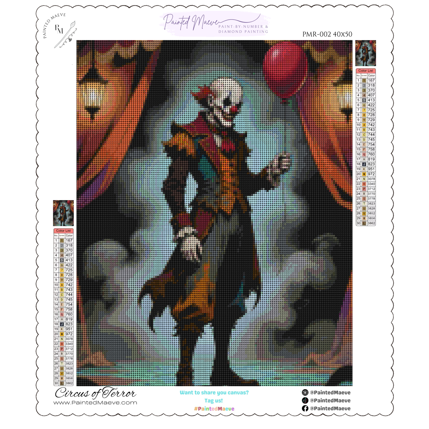 Circus of Terror: Diamond Painting Halloween Collection