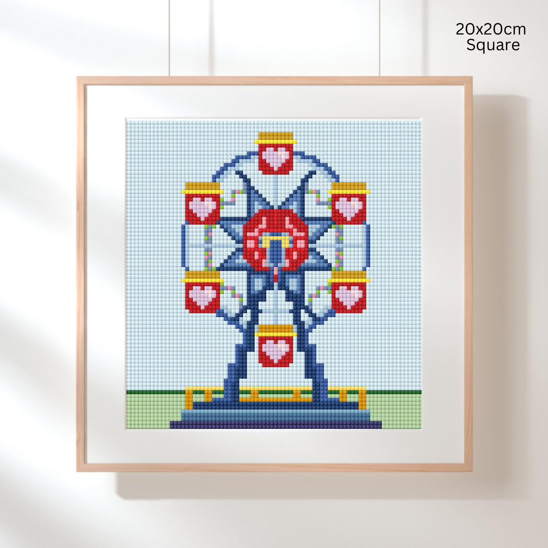 Ferris Wheel Fun: MINI Hand-Rendered Diamond Painting Collection