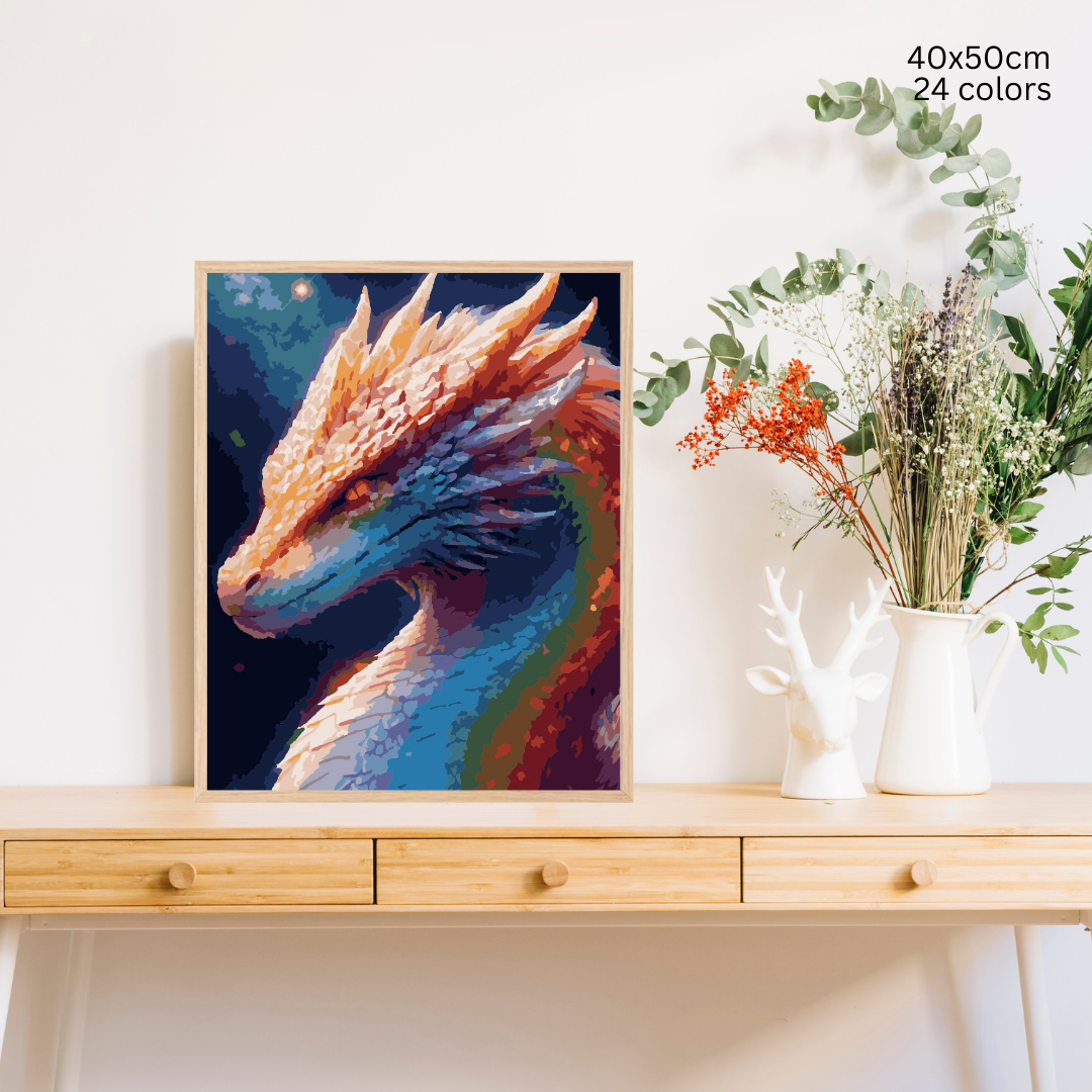 Stardust Serpent: Paint-by-Number Collection (24/36/48 colors | No Frame)