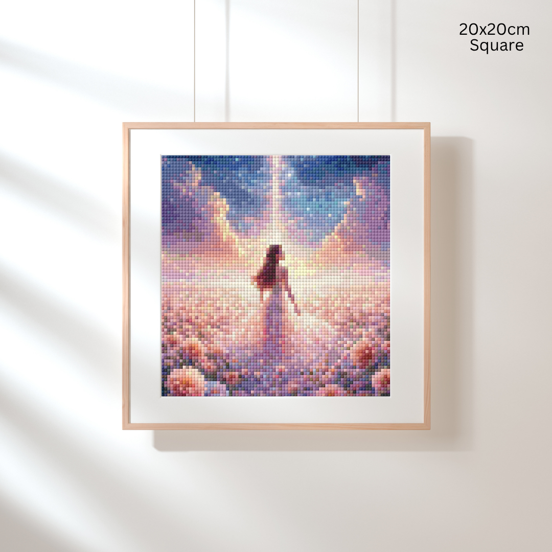 Celestial Blossom Beauty: Diamond Painting Collection