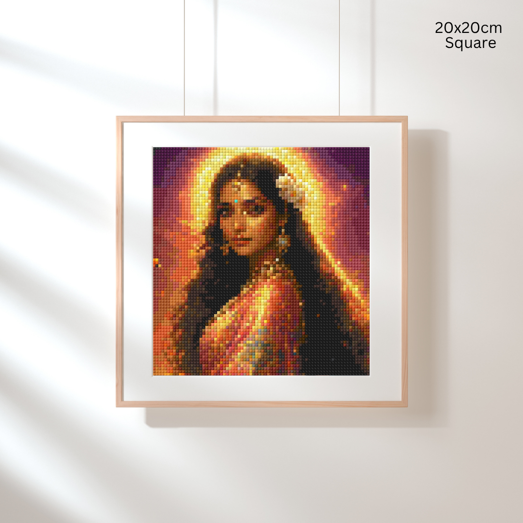 Indian & Marigolds: Diamond Painting Collection