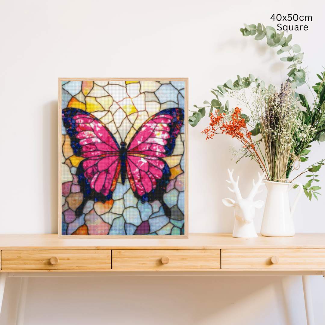 Butterfly Mosaic: Diamond Painting Collection
