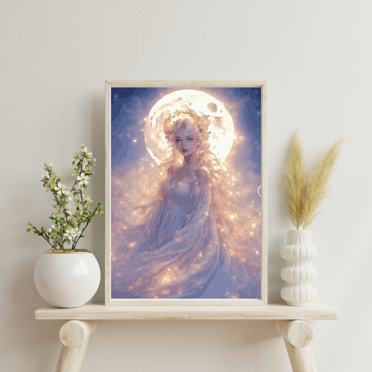 Moonlight Beauty: Paint-by-Number Collection (24/36/48 colors | No Frame)