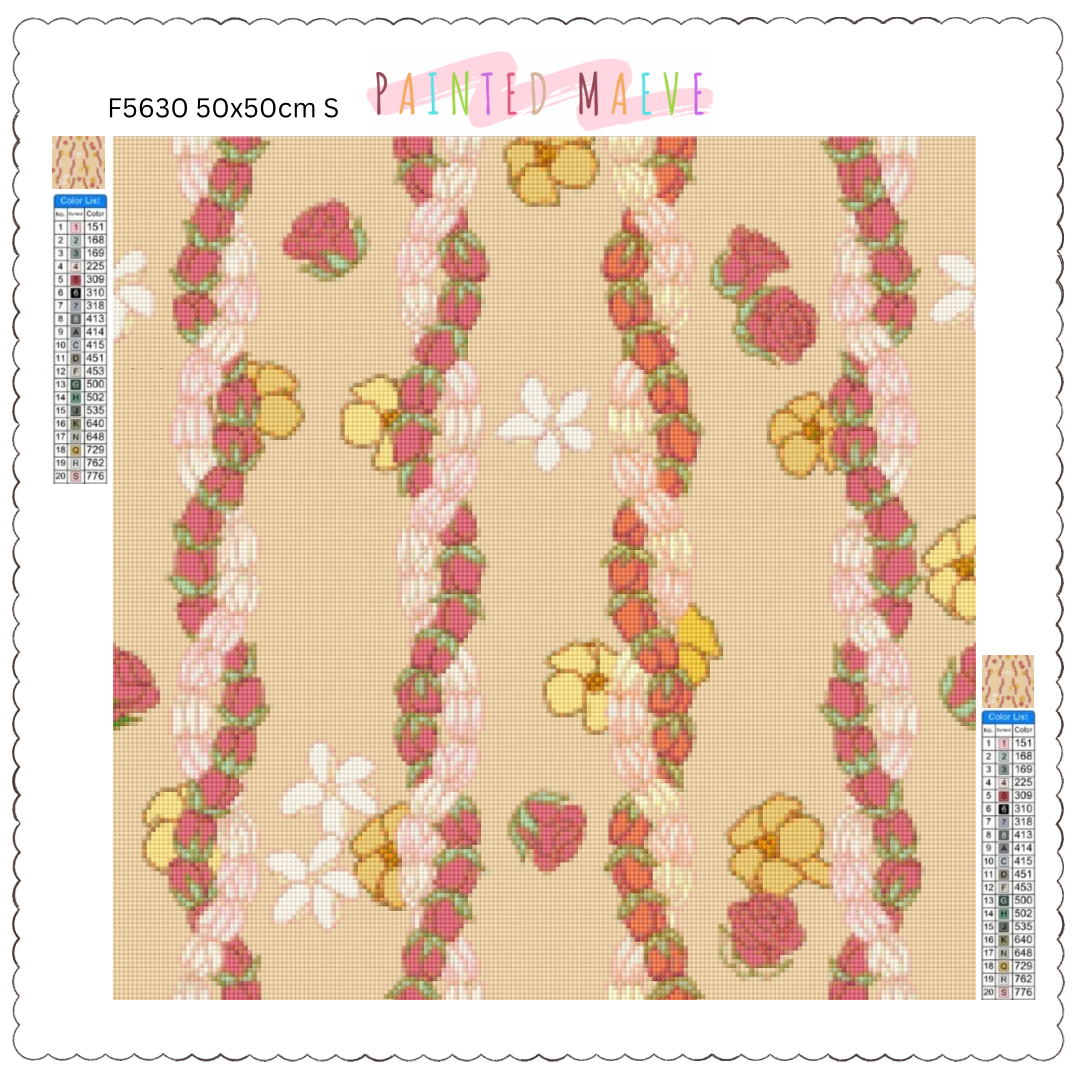 Twisted Pikake & Rosebud Lei: Diamond Painting Collection