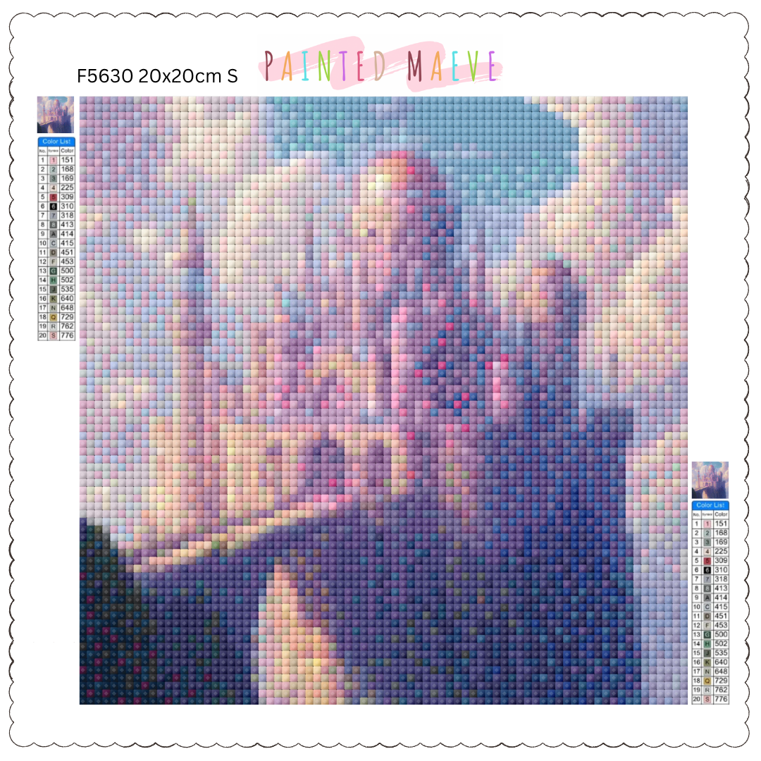 Celestial Fortress: Diamond Painting Collection