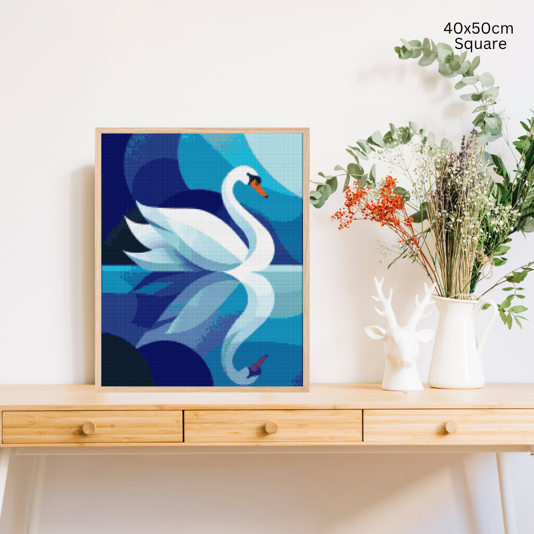Reflections in Blue: Diamond Painting Collection