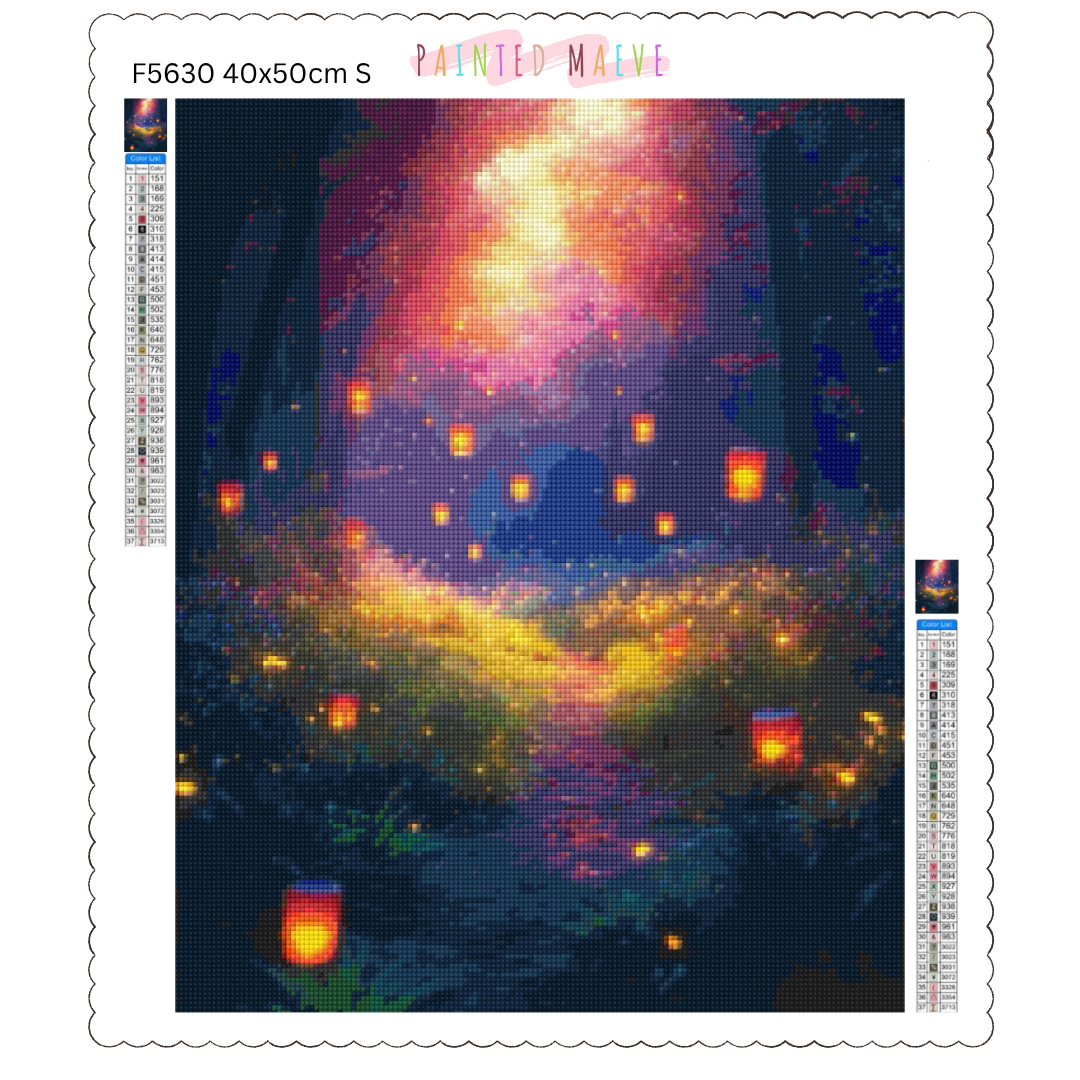 Mystic Lantern Isle: Diamond Painting Collection