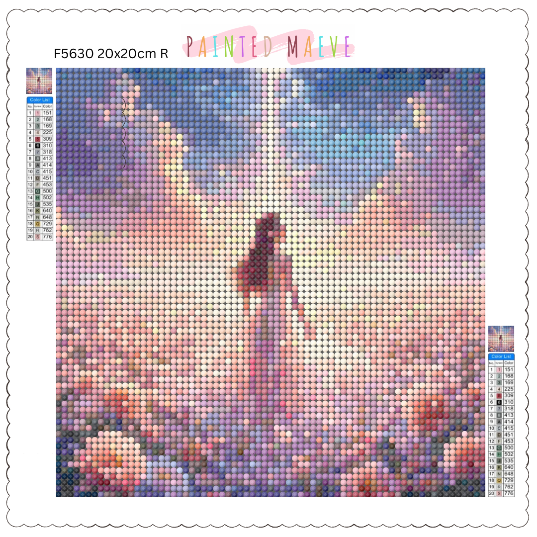 Celestial Blossom Beauty: Diamond Painting Collection