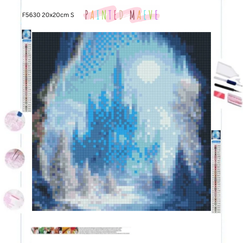 Mystic Icy Palace: Diamond Painting Collection