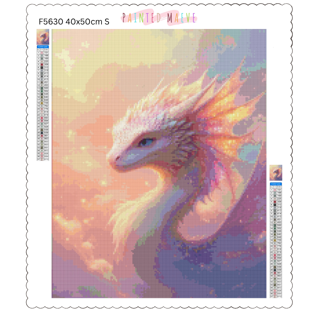 Dragon Grace: Diamond Painting Collection