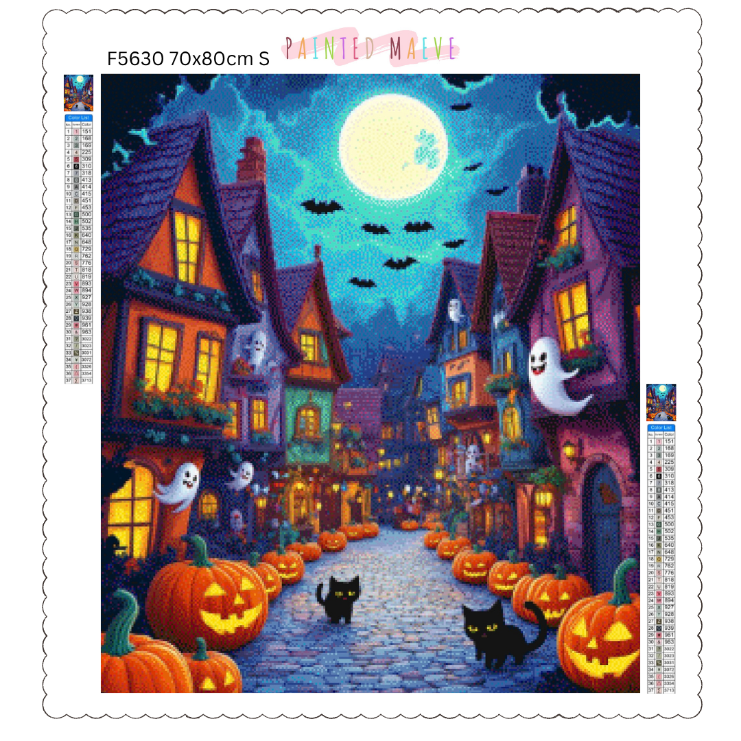 Town of Halloween: Diamond Painting Halloween Collection