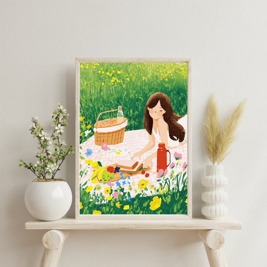 Sunny Picnic Bliss: Paint-by-Number Collection (24/36/48 colors | No Frame)