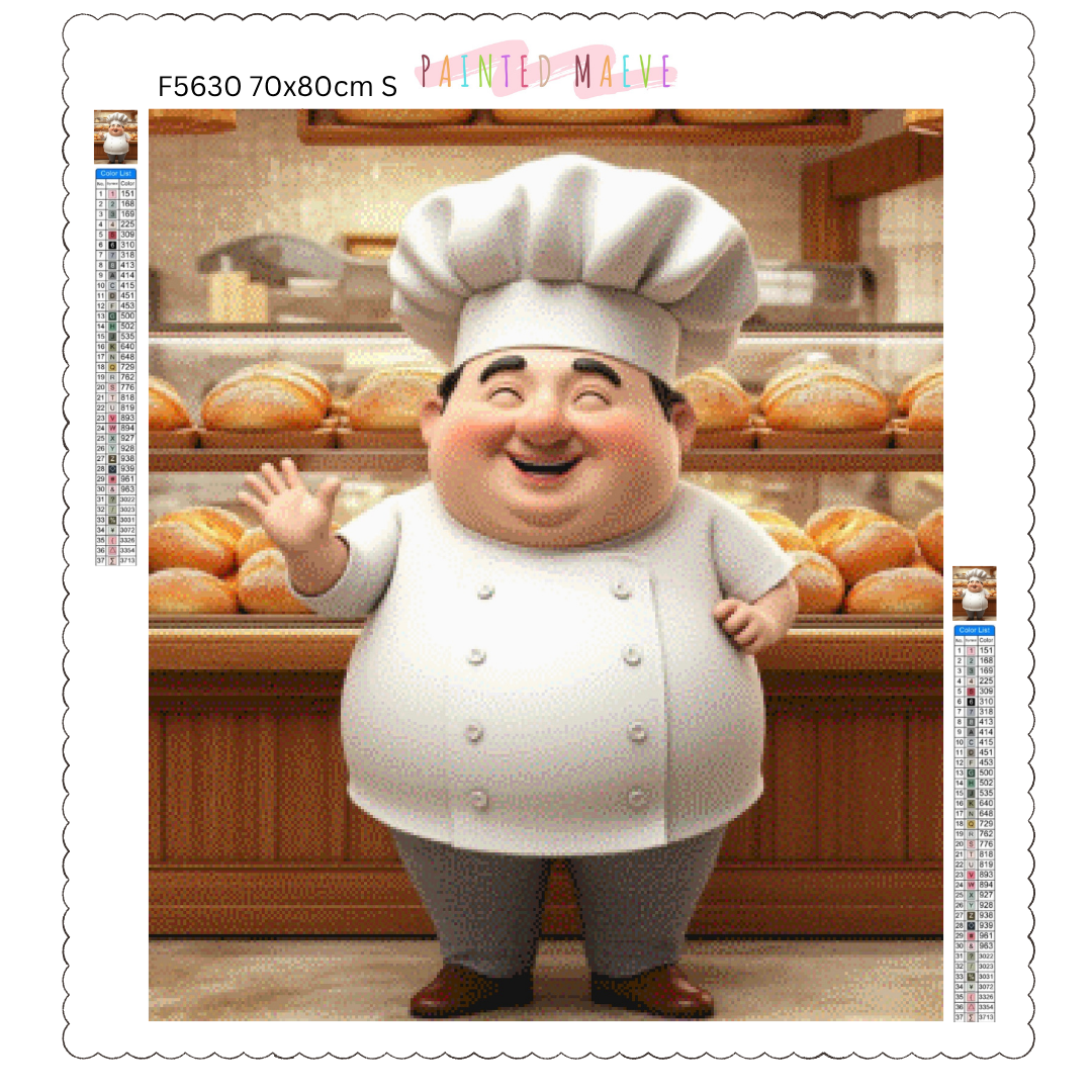Friendly Baker Man: Diamond Painting Collection