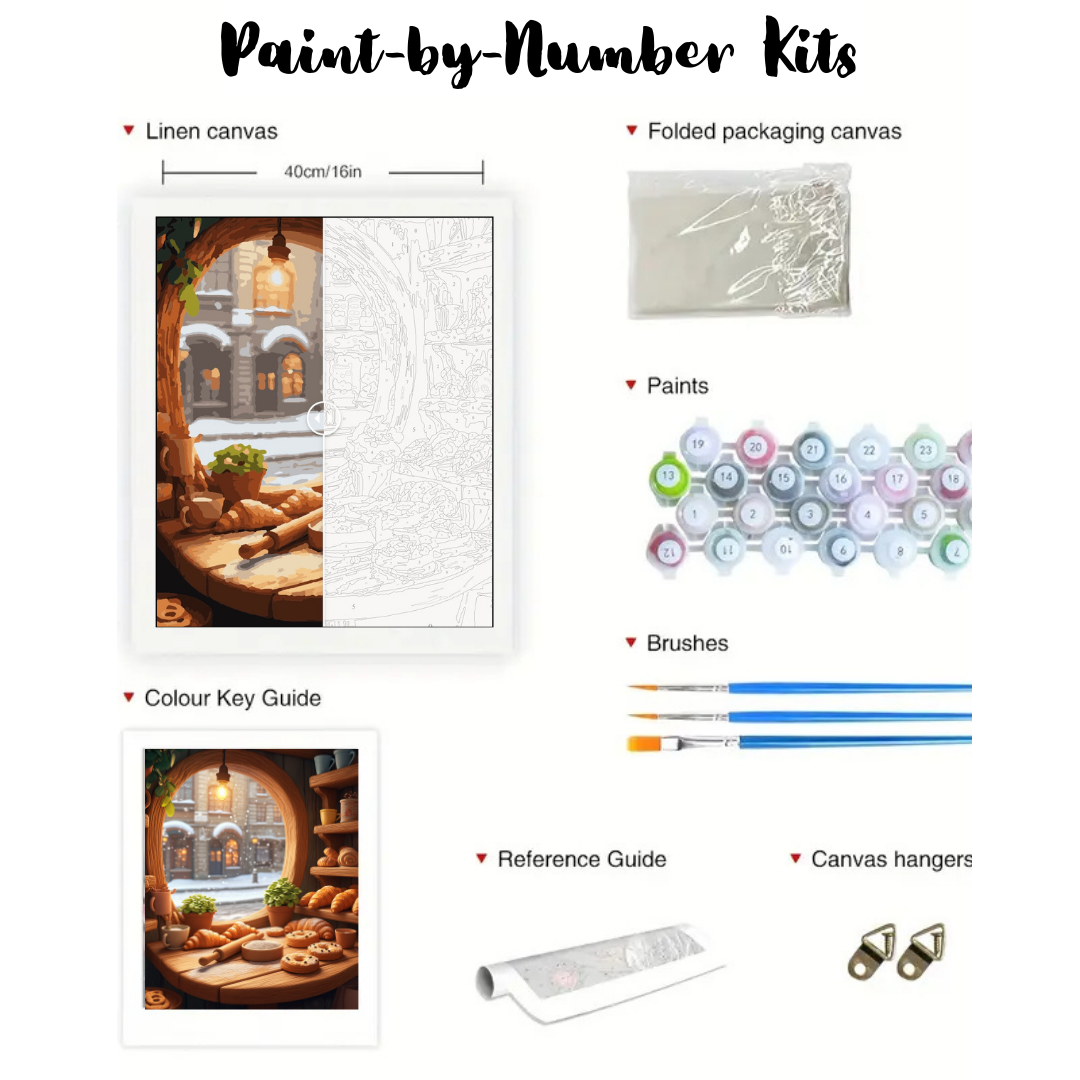 Baking Bliss: Paint-by-Number Collection (24/36/48 colors | No Frame)