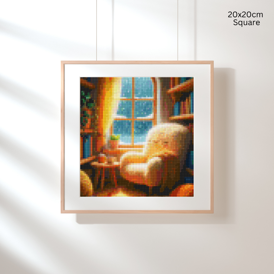 Cozy Reading Nook: Diamond Painting Collection