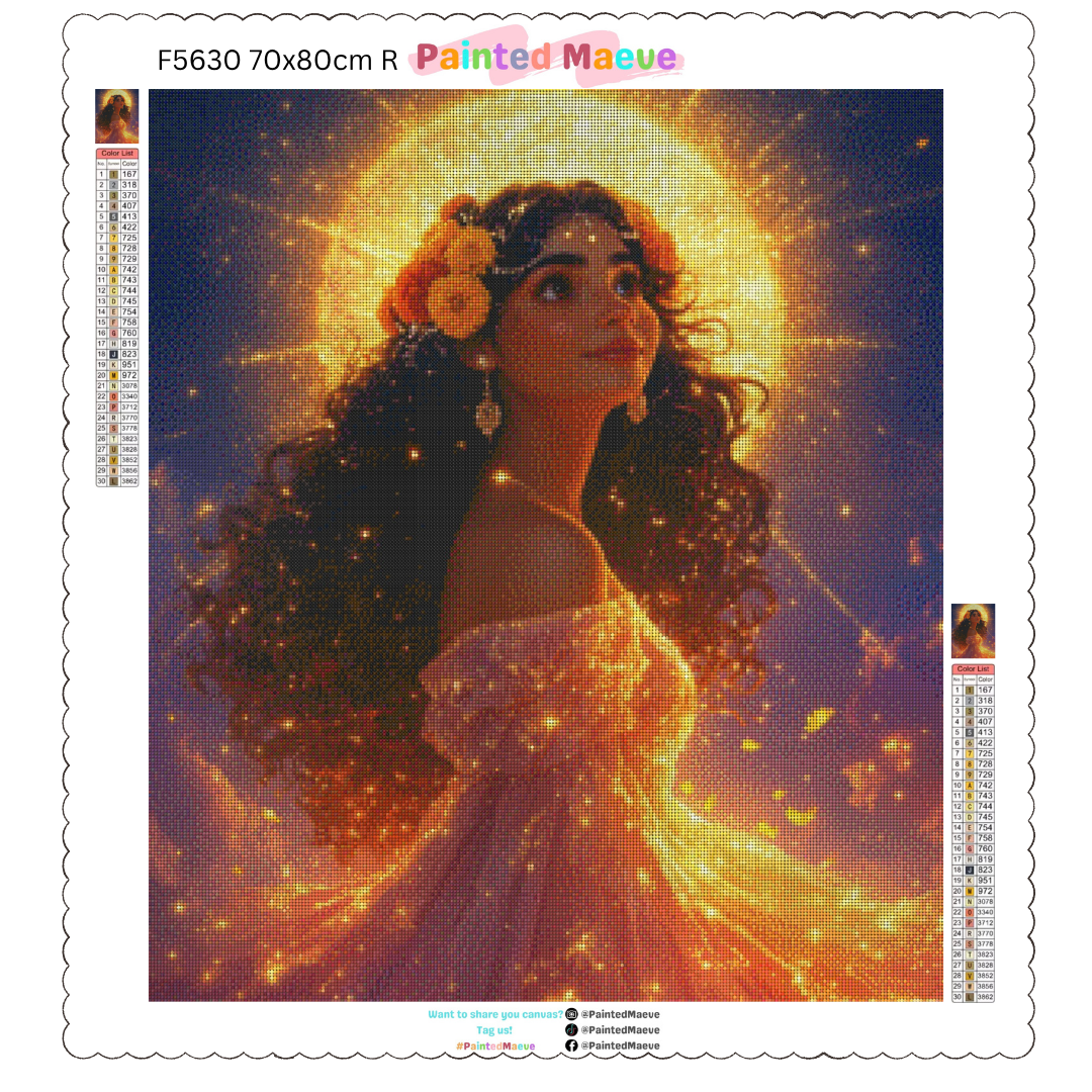Ethereal Latina: Diamond Painting Collection