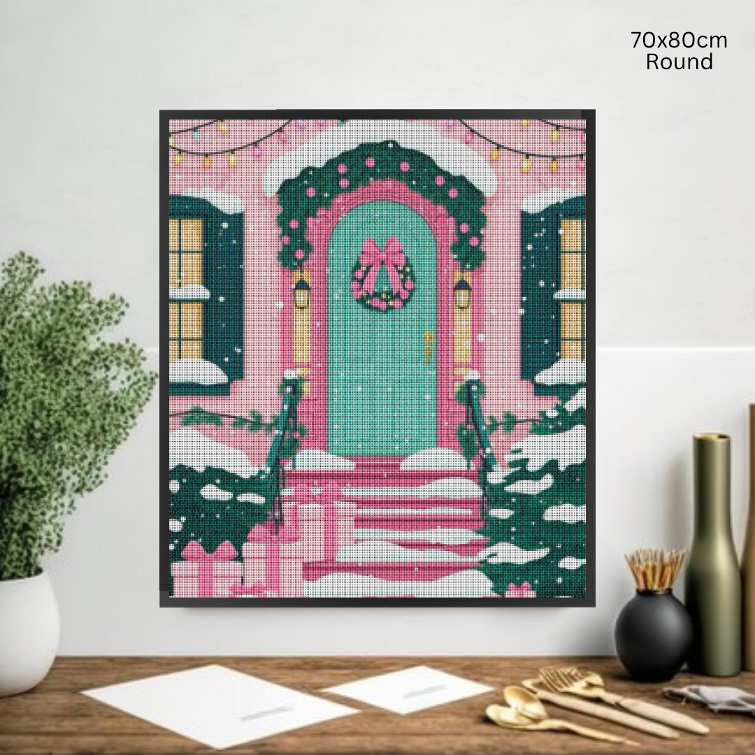 Pinky Present Porch: Diamond Painting Christmas Collection