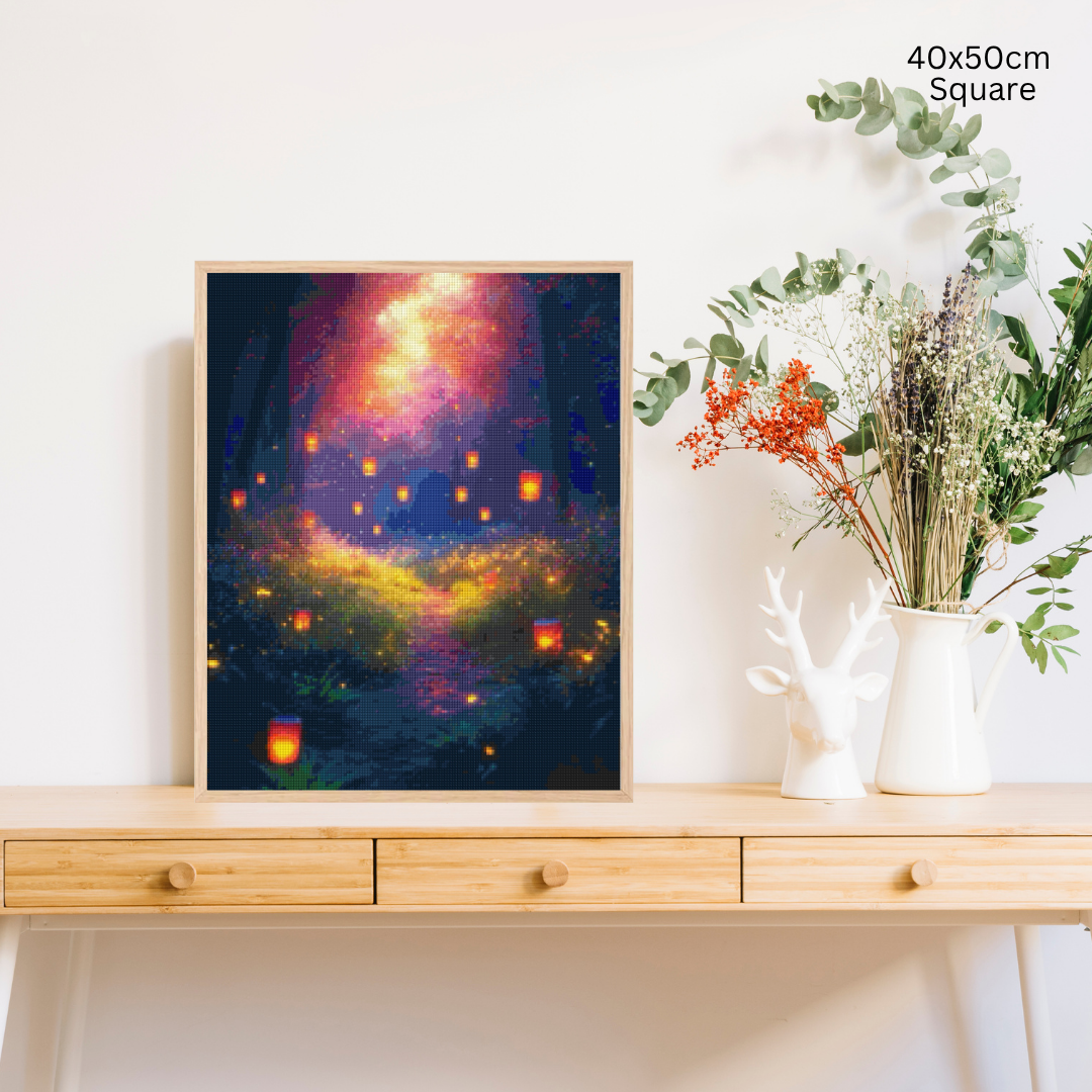 Mystic Lantern Isle: Diamond Painting Collection