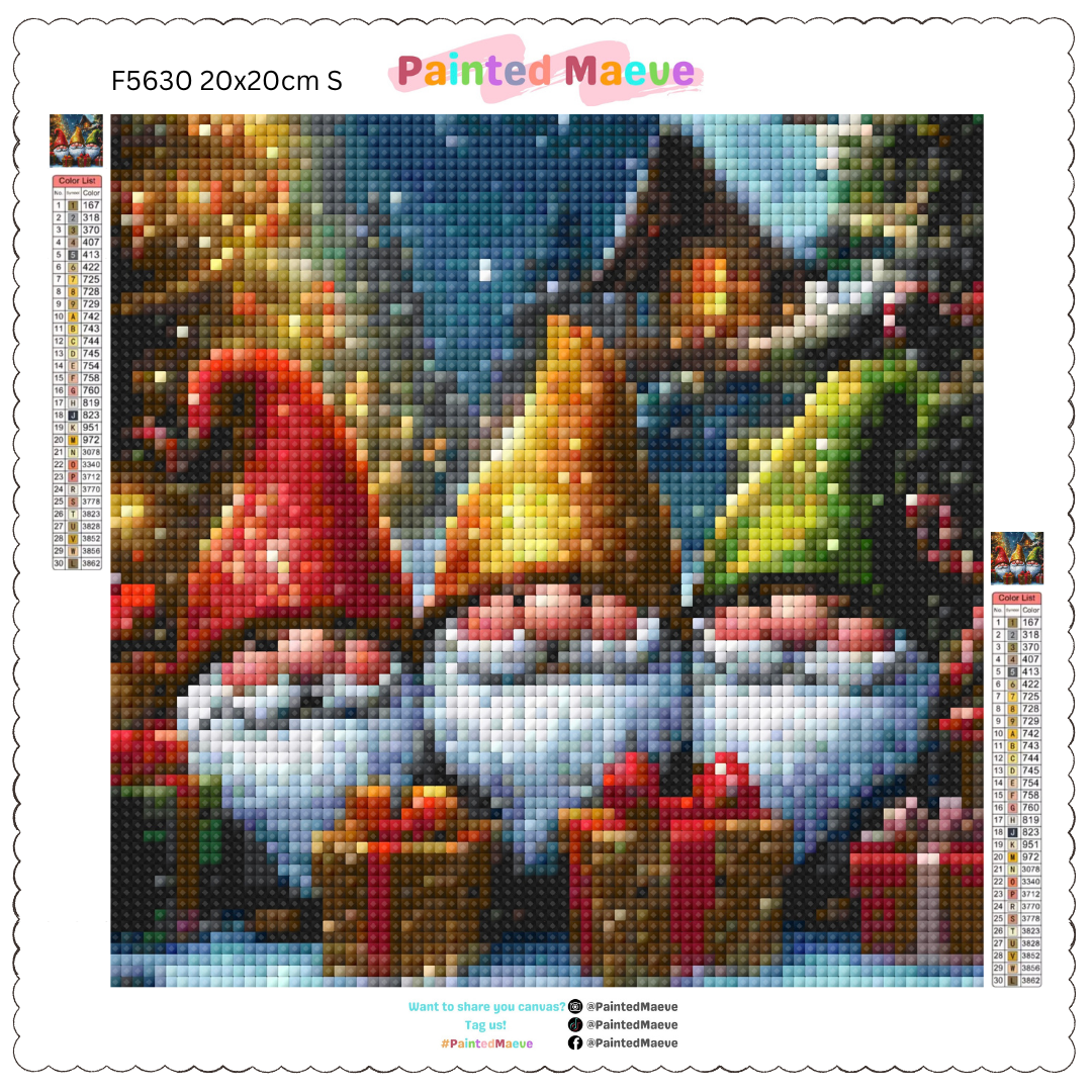 Gnome for the Holidays: Diamond Painting Christmas Collection