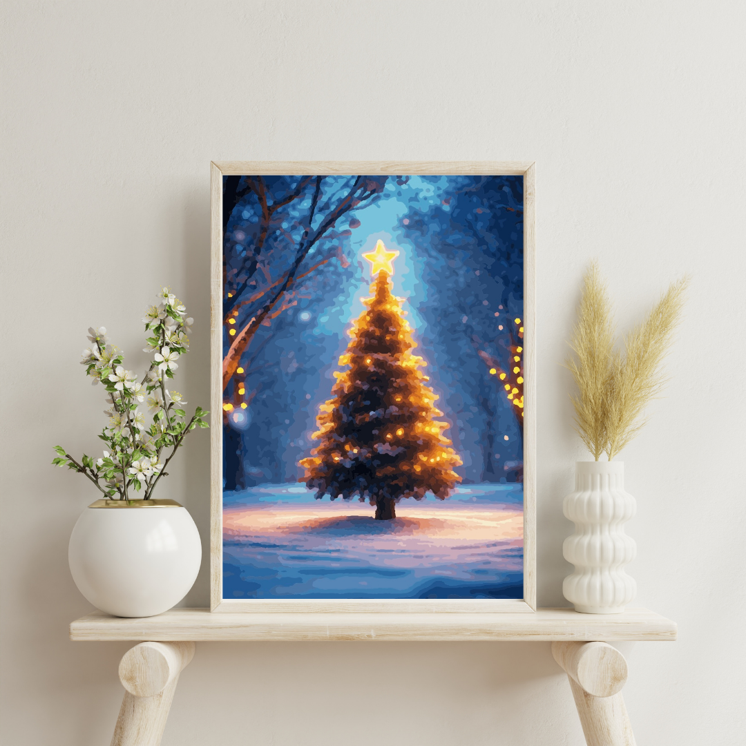 Oh Christmas Tree: Paint-by-Number Collection (24/36/48 colors | No Frame)