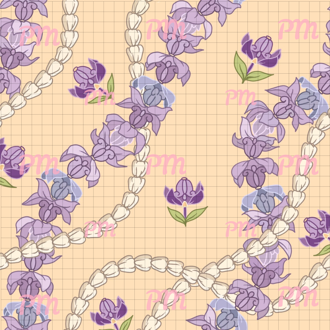 Crown Flower & Pikake: Diamond Painting Collection