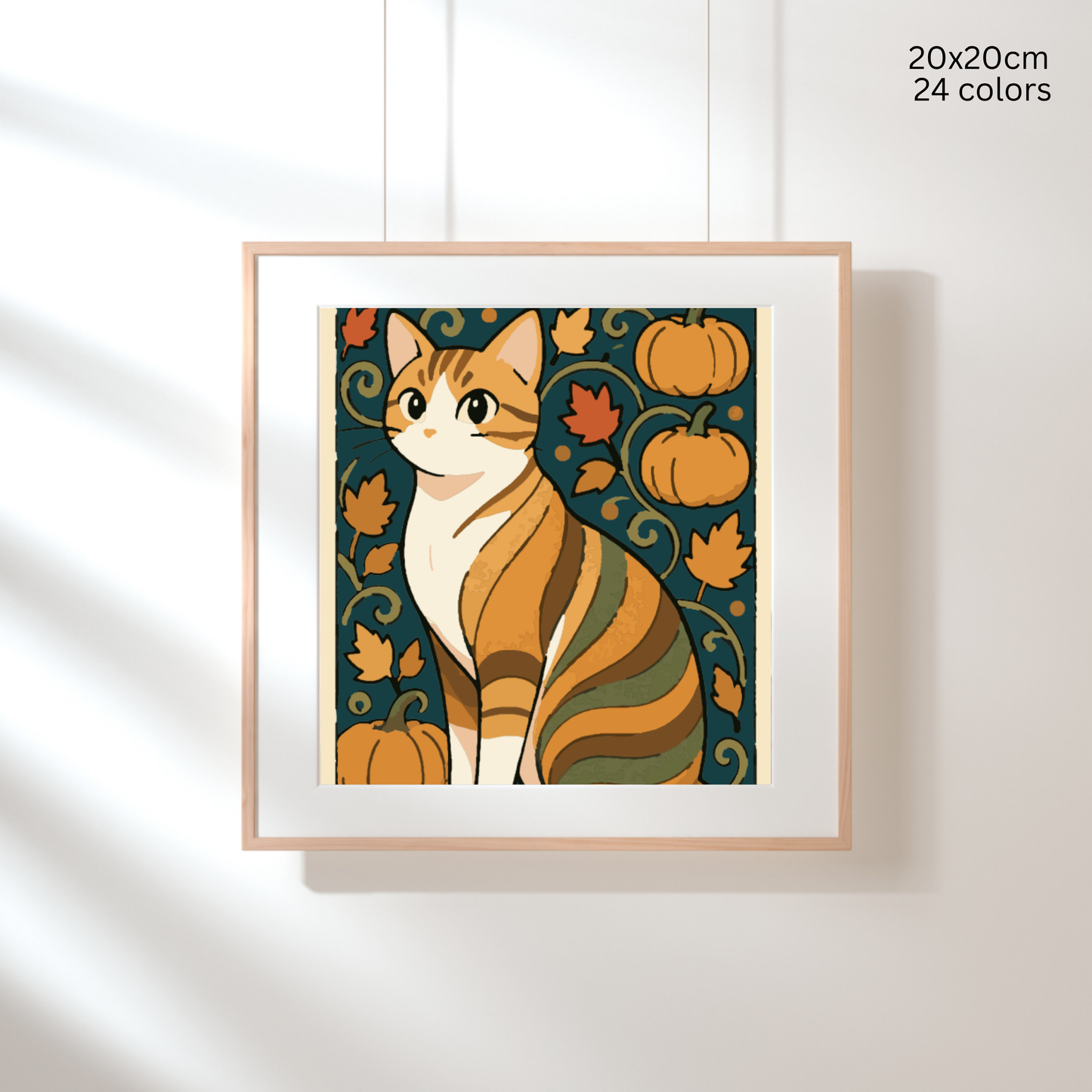 Autumn Purr-Trait: Paint-by-Number Collection (24/36/48 colors | No Frame)