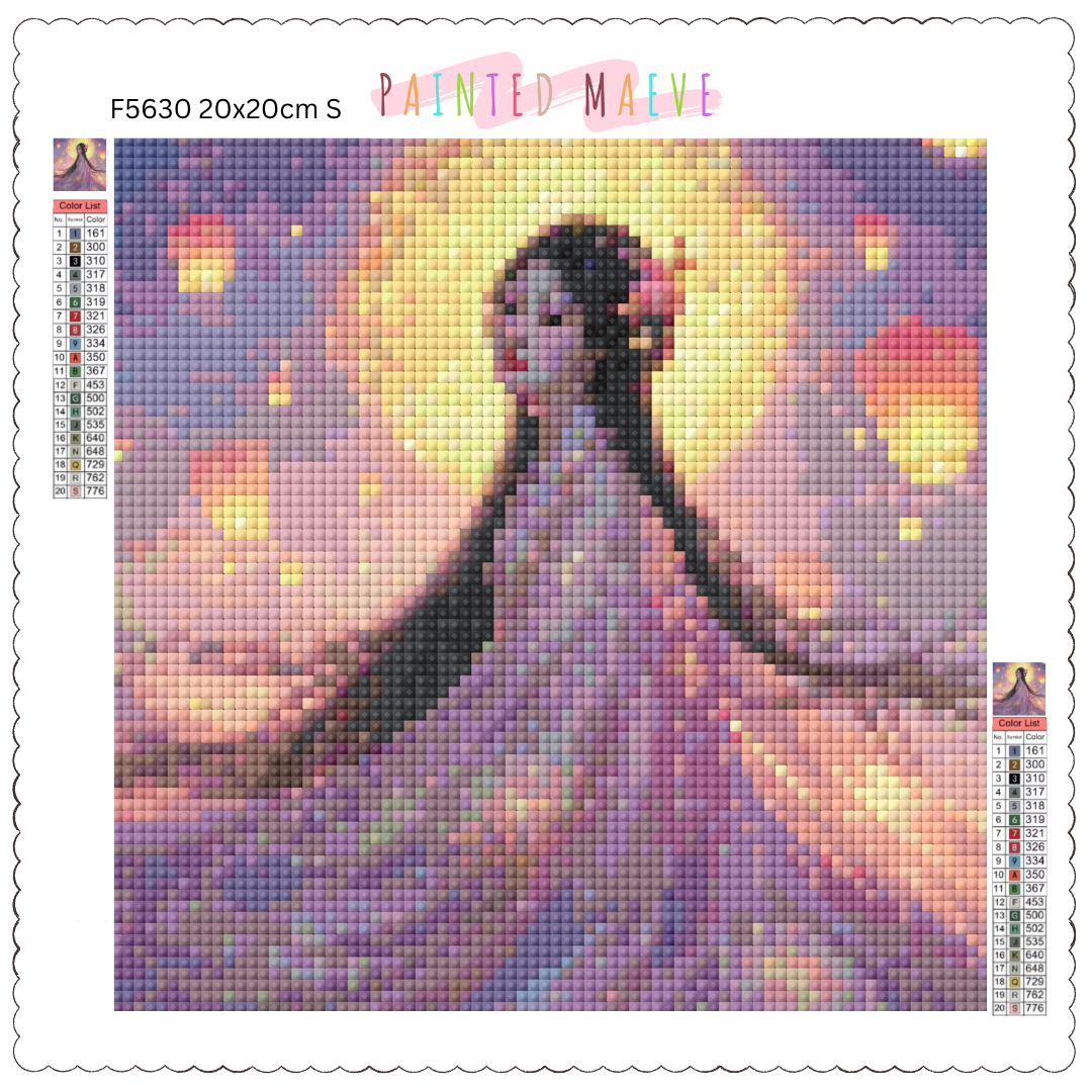 Lotus Princess: Diamond Painting Collection