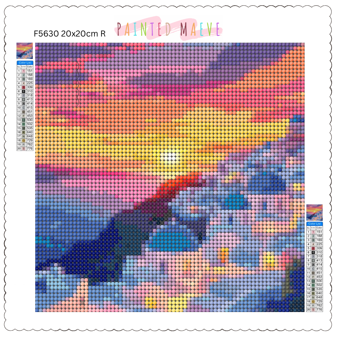 Sunset Over Santorini: Diamond Painting Collection