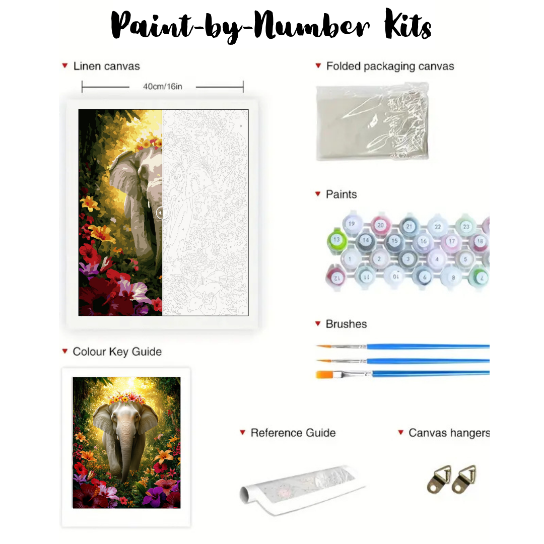 Blossoming Grace: Paint-by-Number Collection (24/36/48 colors | No Frame)