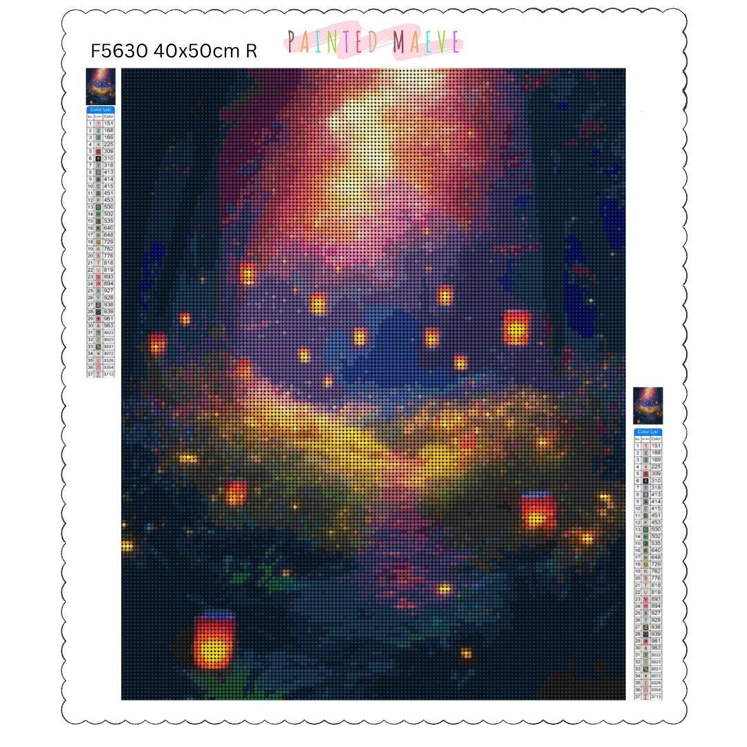 Mystic Lantern Isle: Diamond Painting Collection