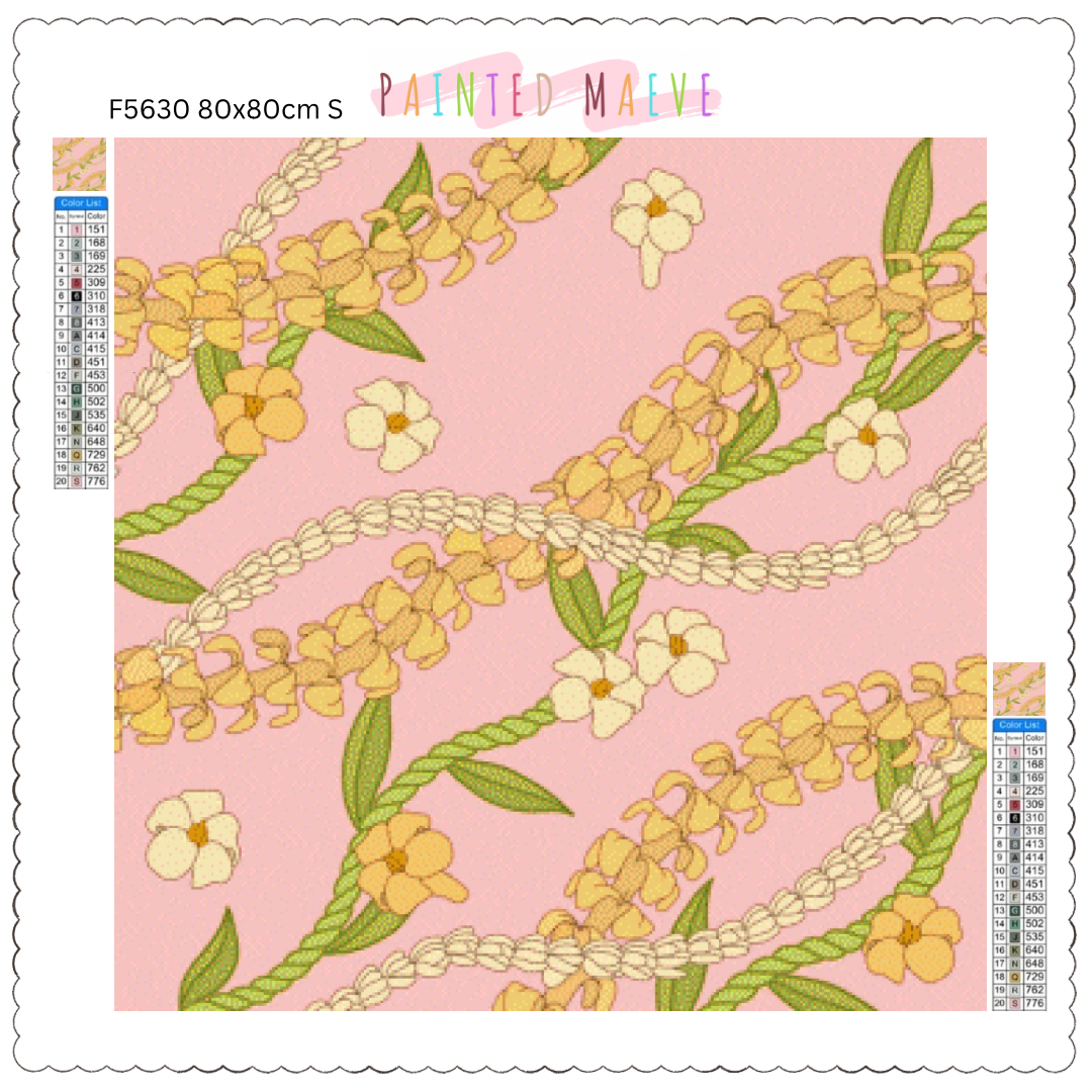 Puakenikeni & Pikake: Diamond Painting Collection