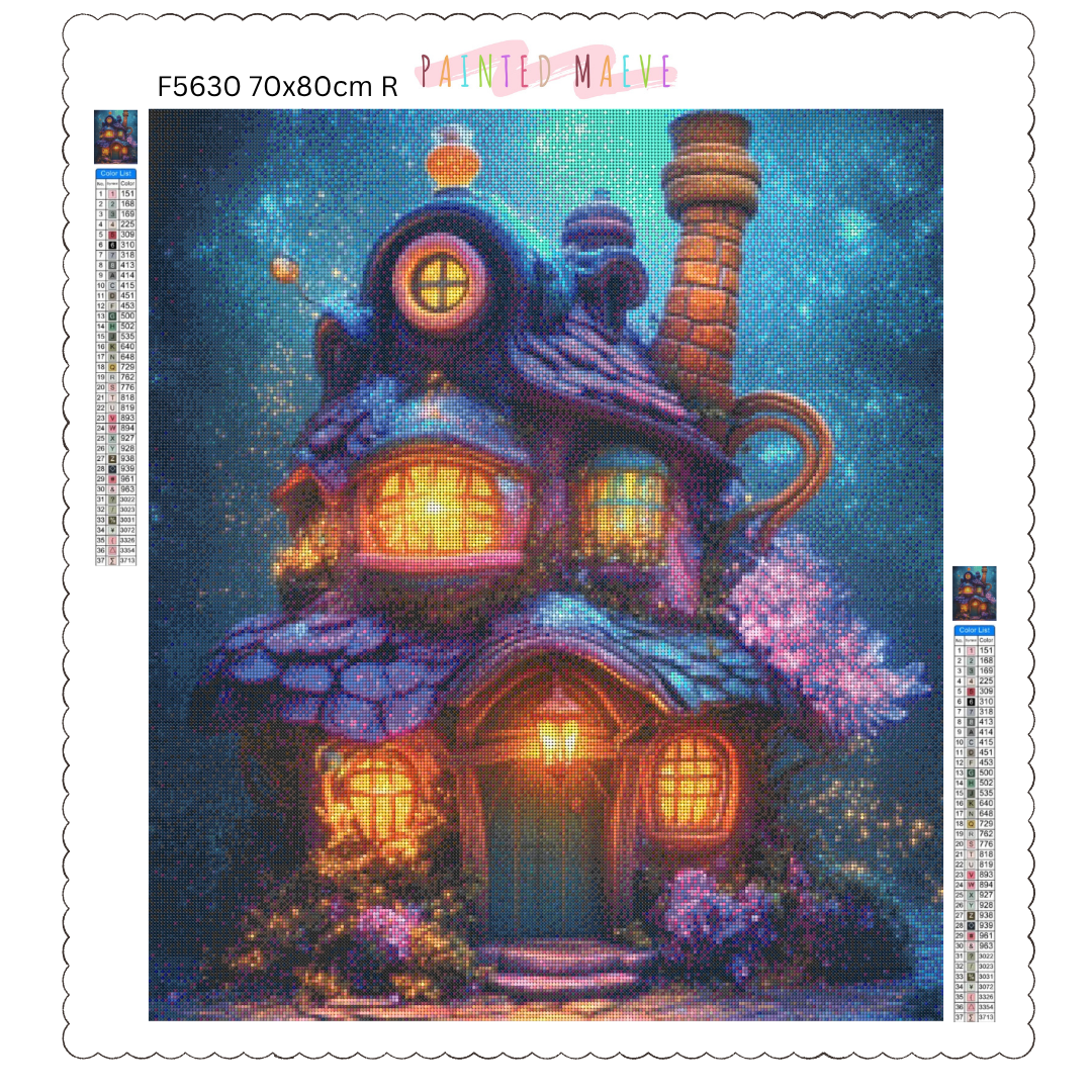 Potion and Crystal Cabin: Diamond Painting Collection