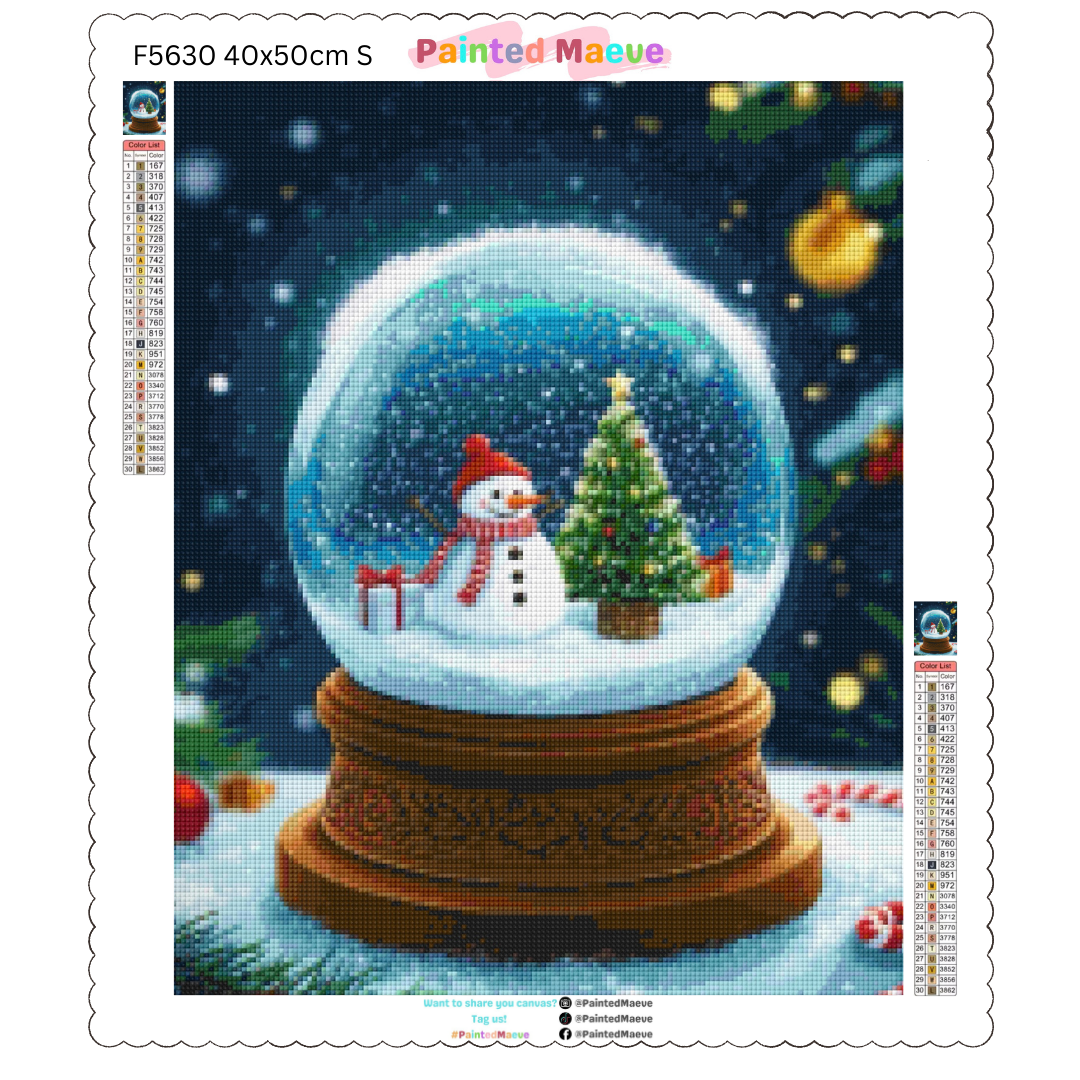 Frosty’s Globe: Diamond Painting Christmas Collection