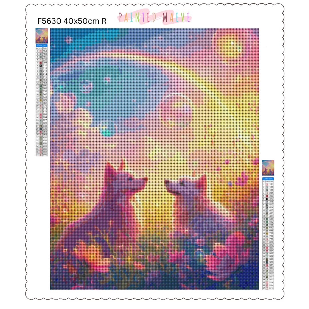 Rainbow Paws & Bubble Dreams: Diamond Painting Collection