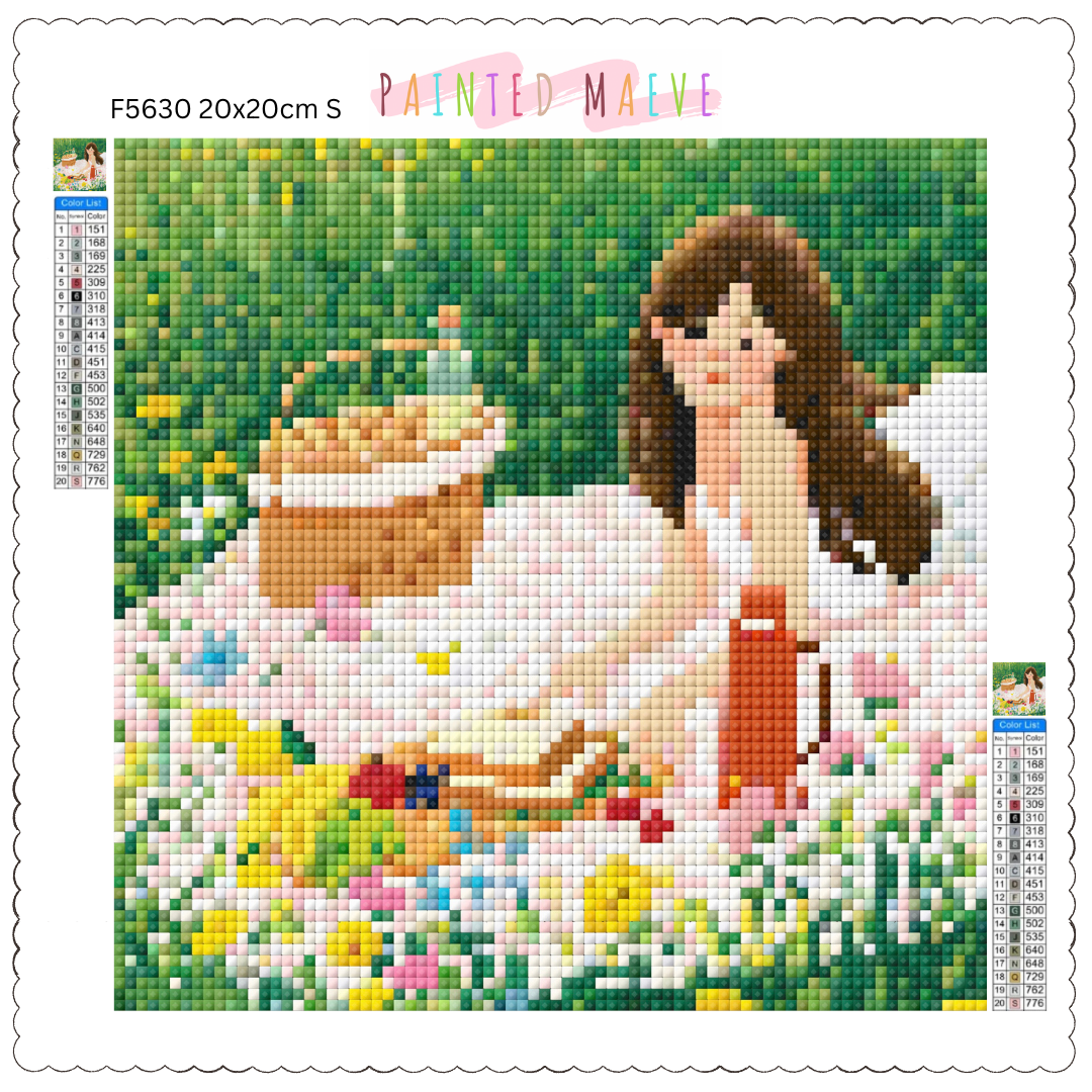 Sunny Picnic Bliss: Diamond Painting Collection