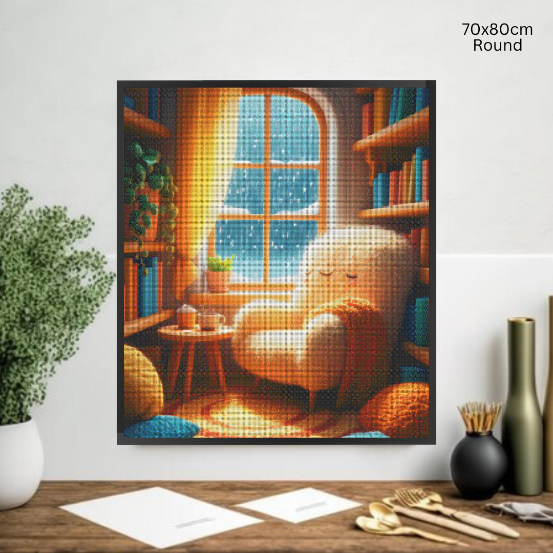 Cozy Reading Nook: Diamond Painting Collection