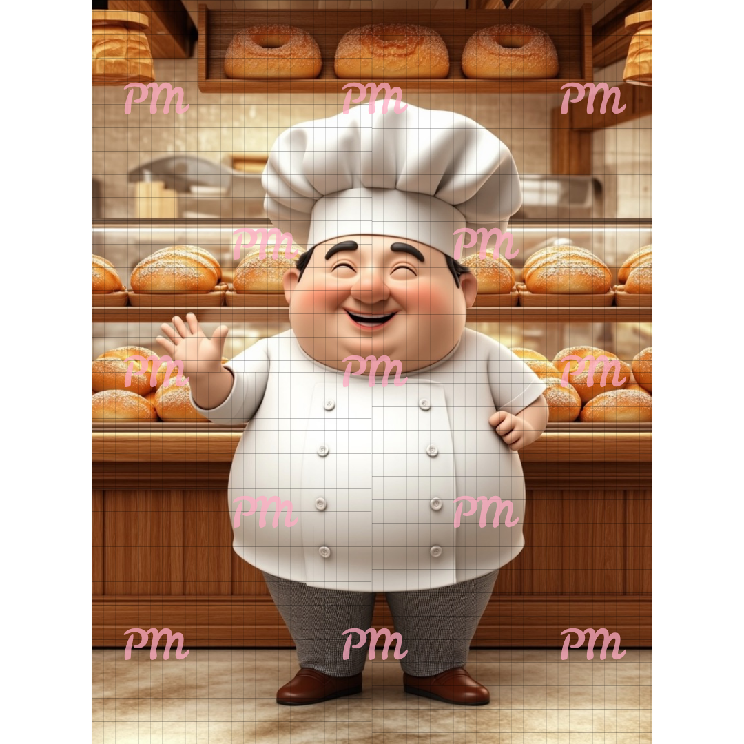 Friendly Baker Man: Diamond Painting Collection
