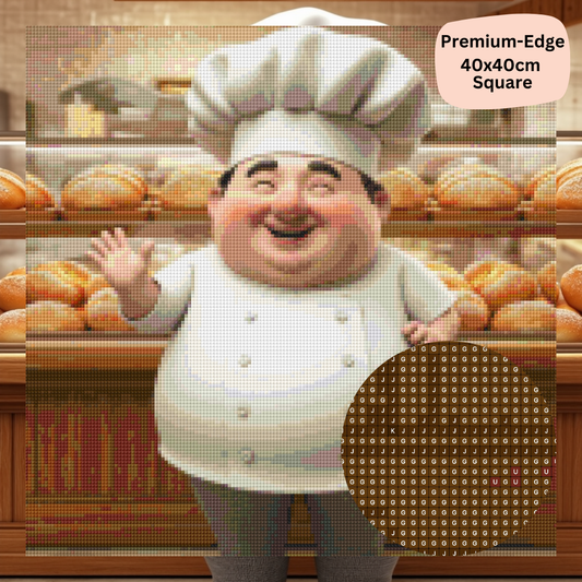 Friendly Baker Man: Diamond Painting Collection