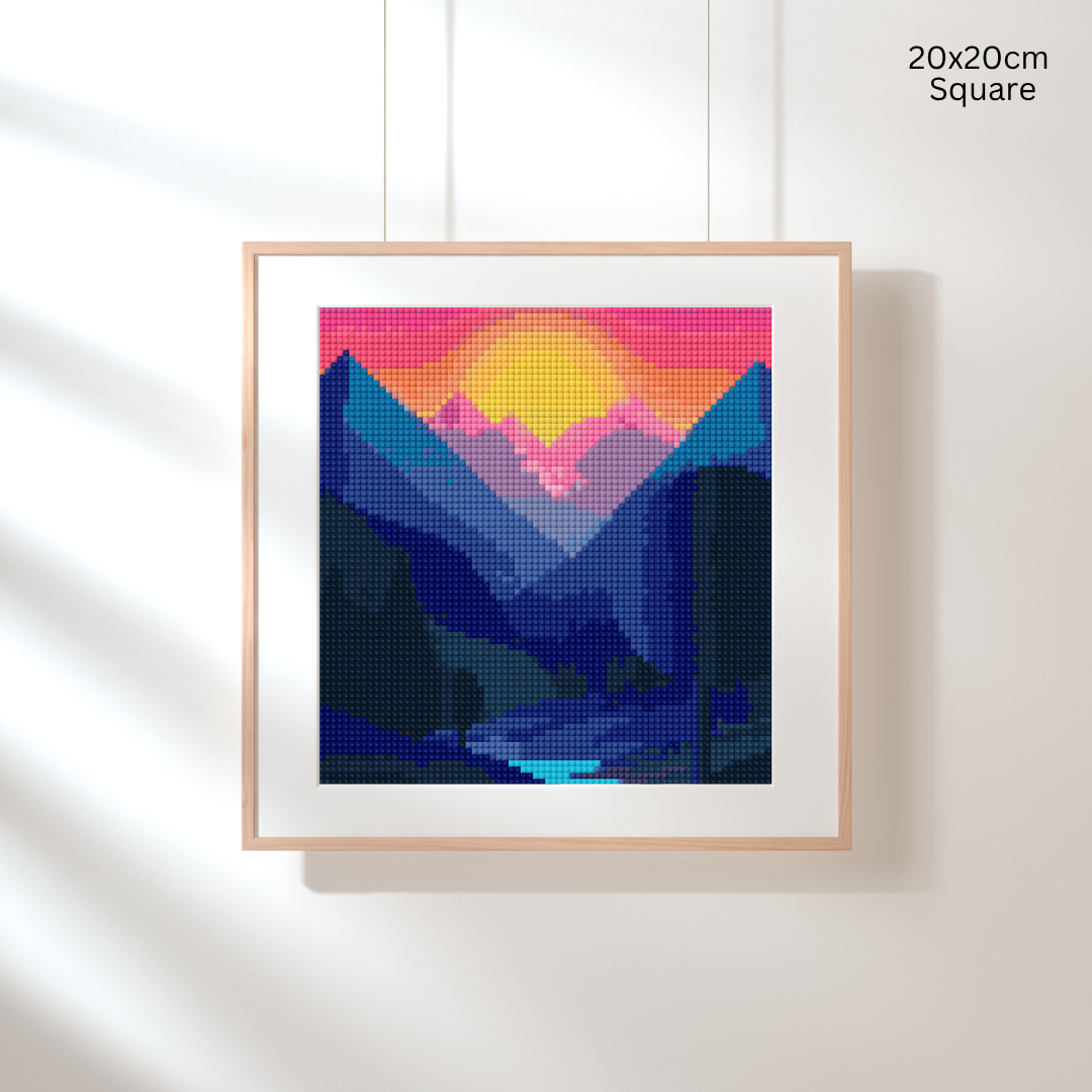 Mountain Dusk: Diamond Painting Collection