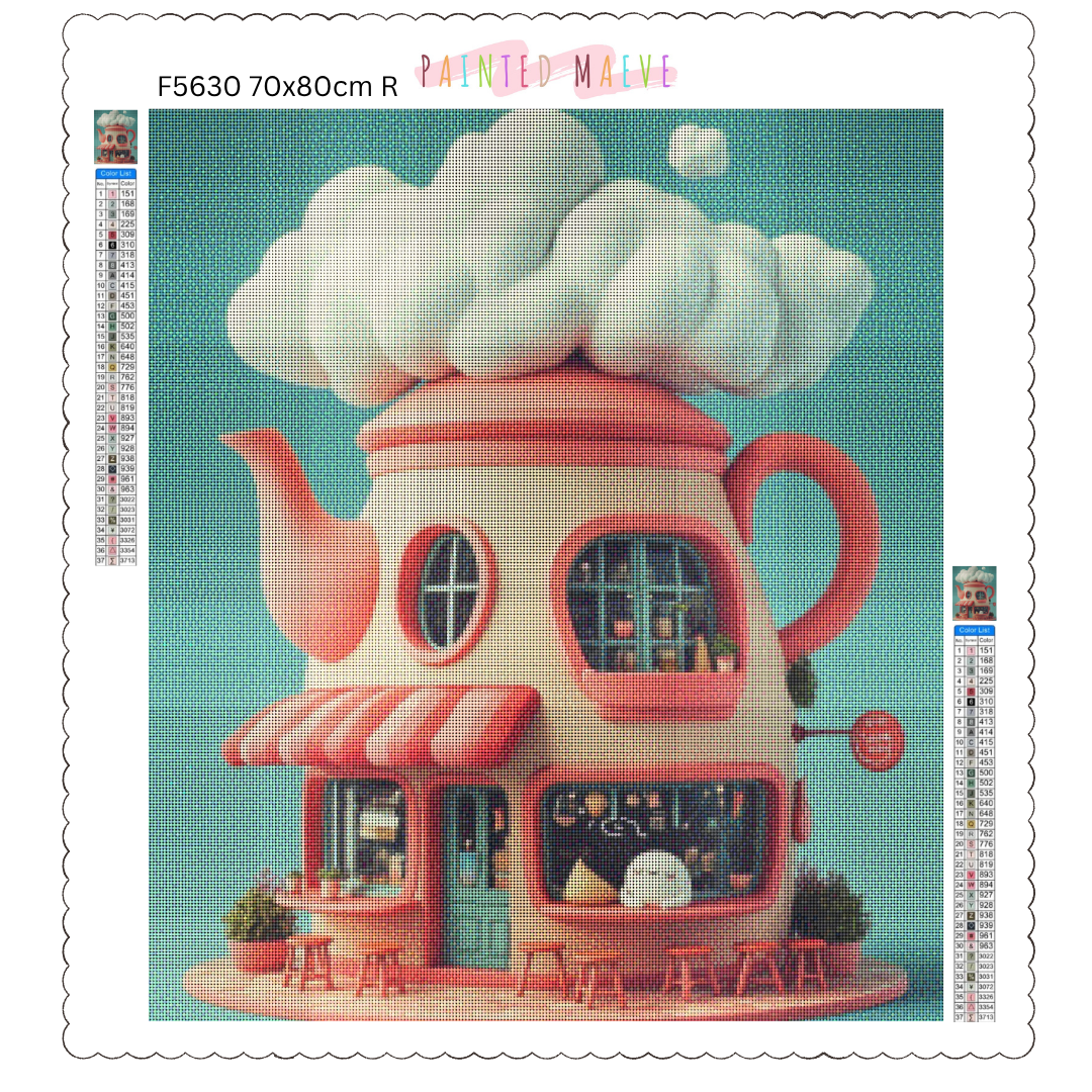 Tea Time Cafe: Diamond Painting Collection