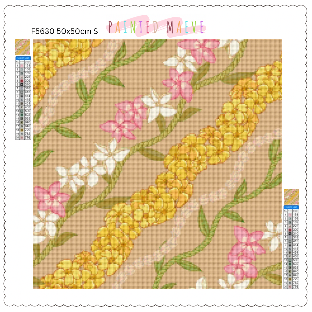 Pikake, Puakenikeni & Plumeria: Diamond Painting Collection