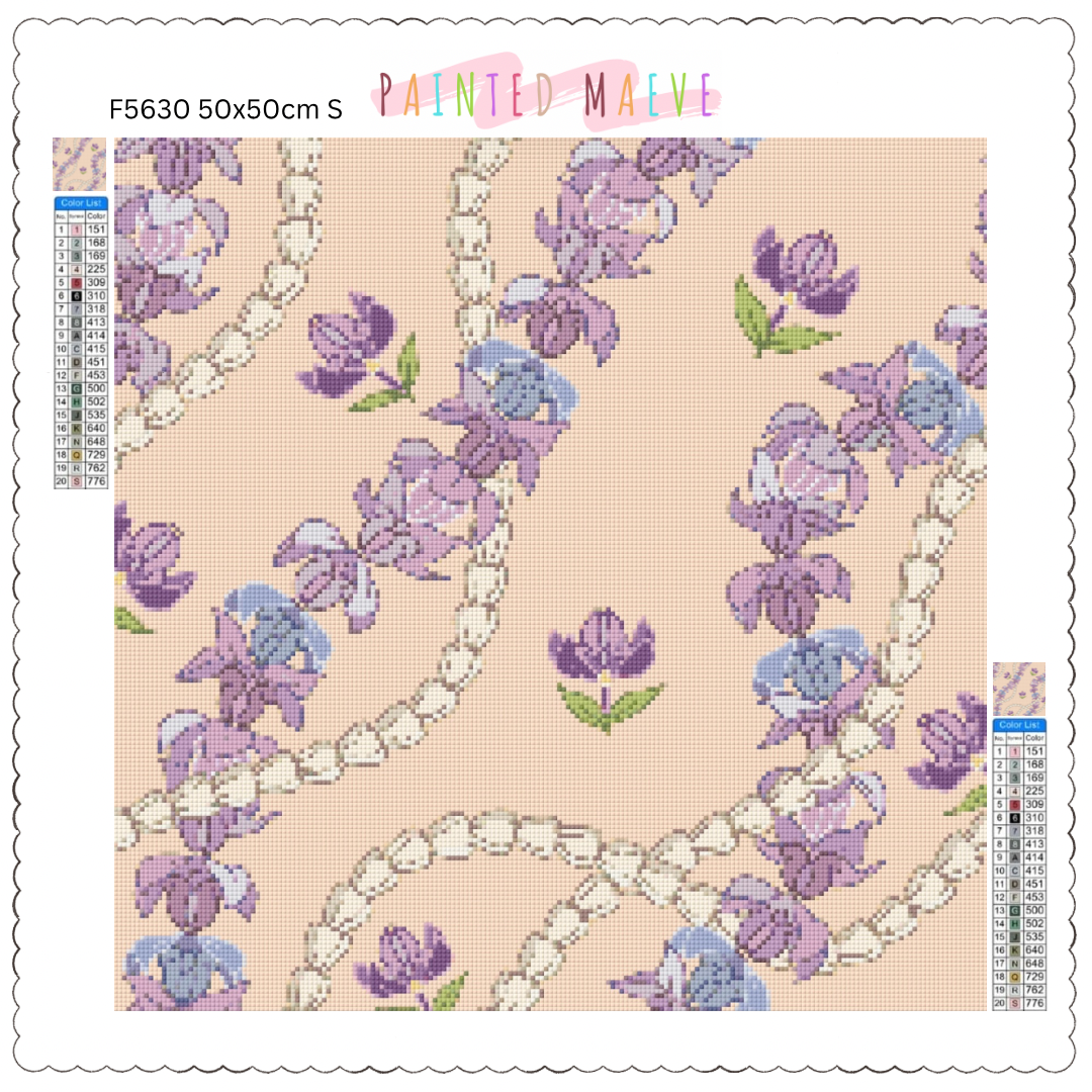 Crown Flower & Pikake: Diamond Painting Collection
