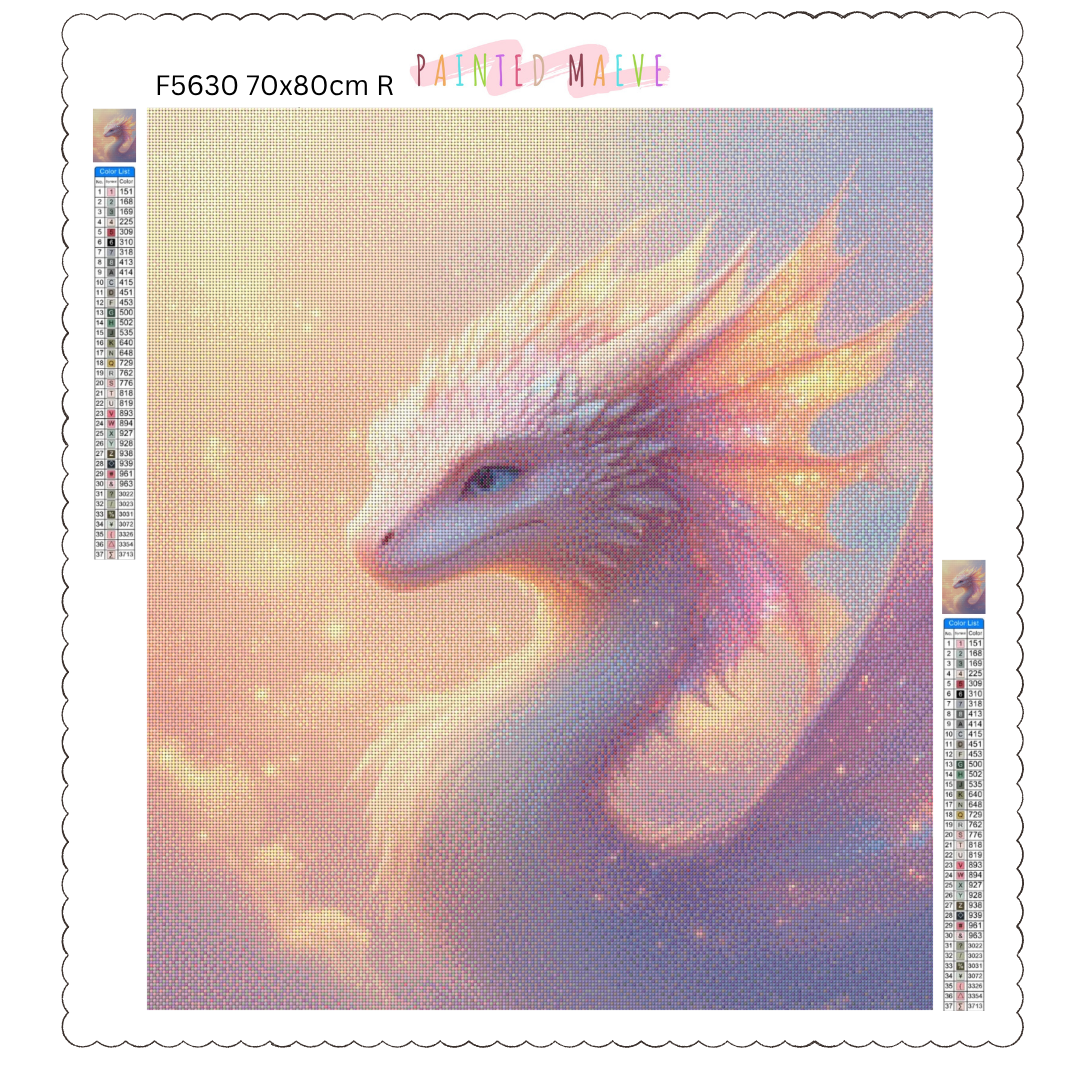 Dragon Grace: Diamond Painting Collection