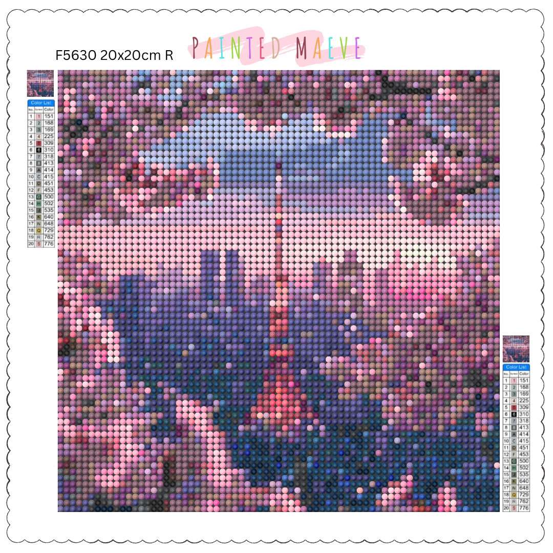 Cherry Blossom Glow: Diamond Painting Collection