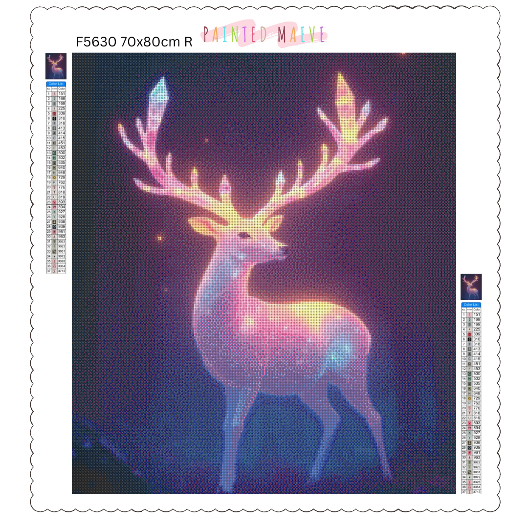 Antler Glow: Diamond Painting Collection