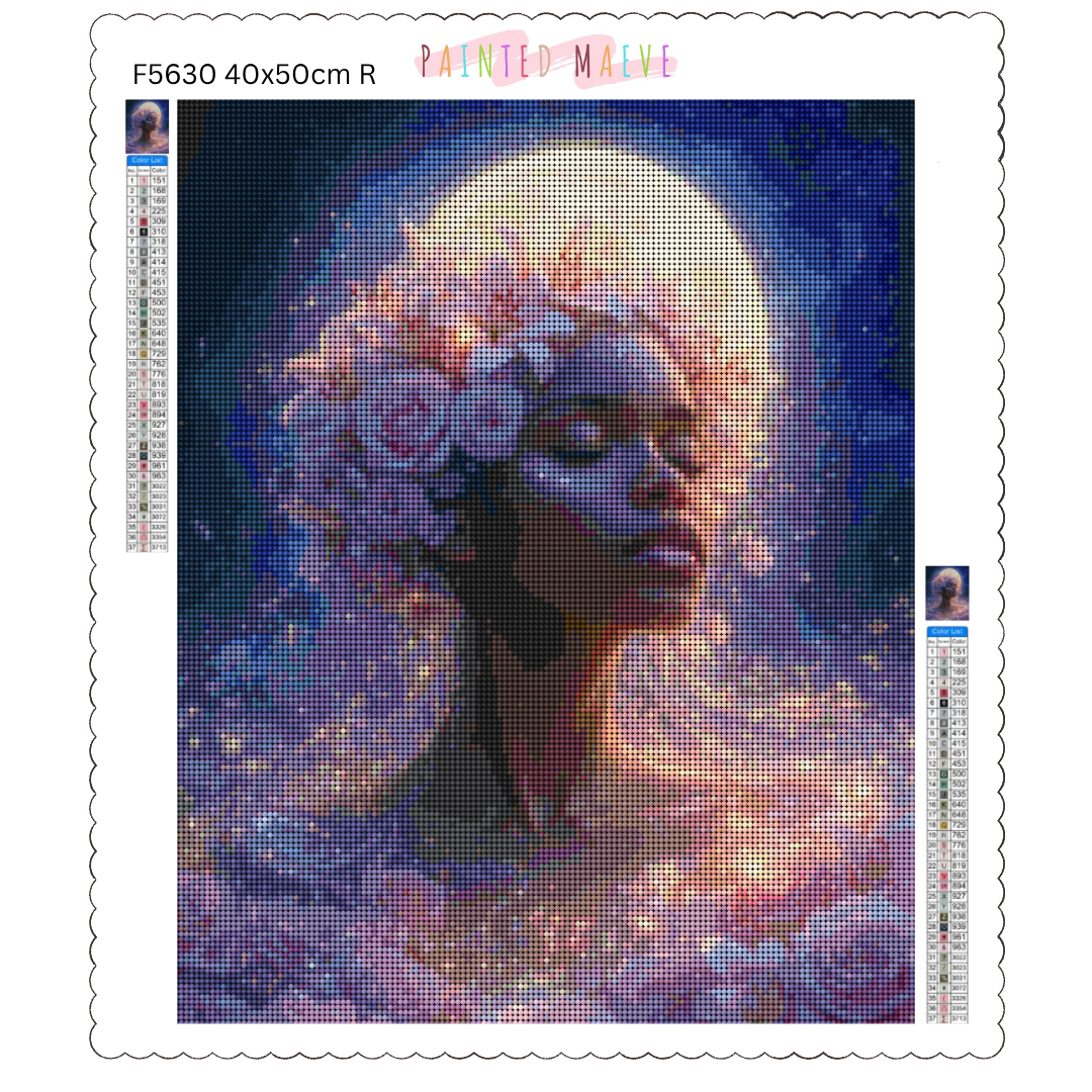 Pink Rose Deity: Diamond Painting Collection