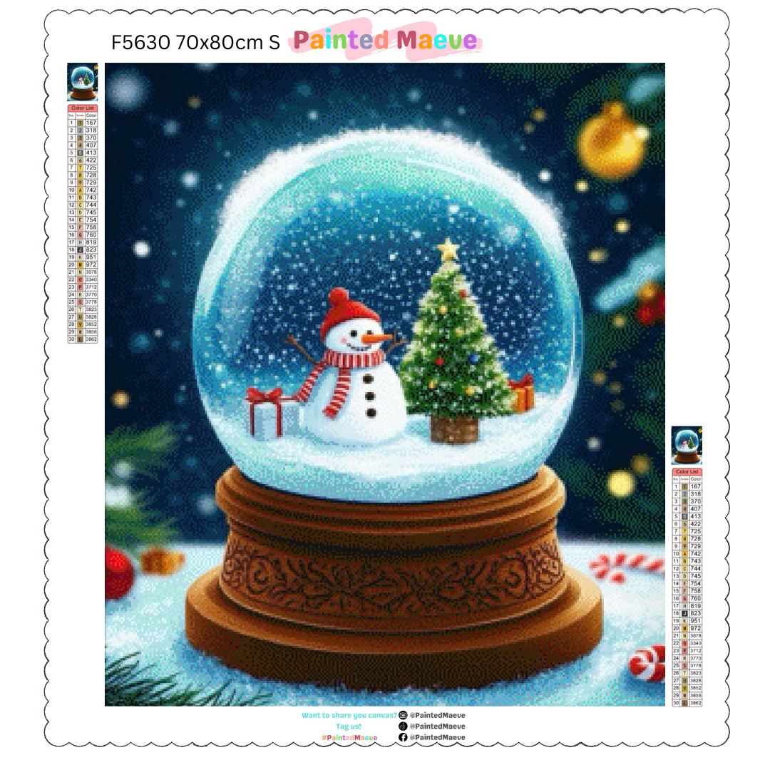 Frosty’s Globe: Diamond Painting Christmas Collection