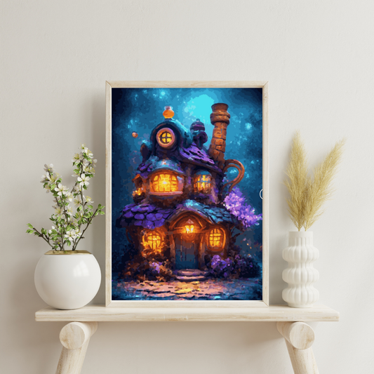 Potion and Crystal Cabin: Paint-by-Number Collection (24/36/48 colors | No Frame)