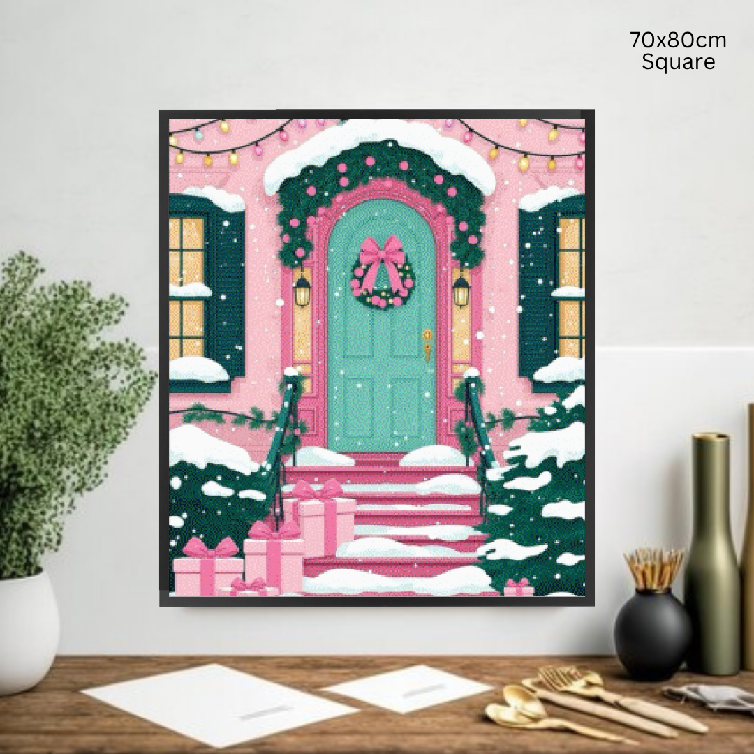 Pinky Present Porch: Diamond Painting Christmas Collection