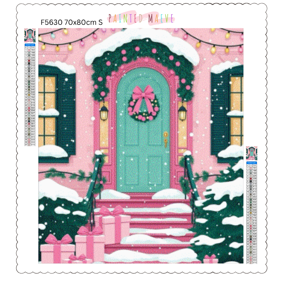 Pinky Present Porch: Diamond Painting Christmas Collection